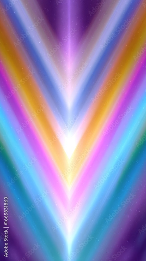 Poster a vibrant abstract background composition featuring a brilliant spectrum of rainbow colors with a po