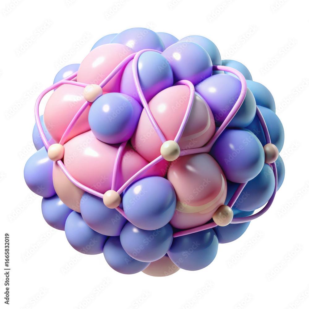 Poster abstract sphere design isolated on transparent background