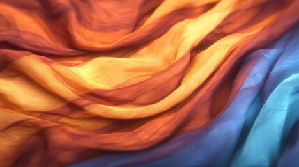 Obraz premium Detailed macro photograph showcasing the intricate texture and vibrant multicolored hues of a woven textile material an abstract close up of colorful threads and fibers forming a beautiful pattern.