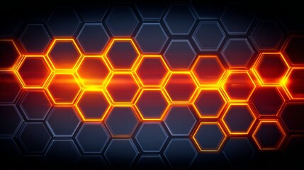 Seamless geometric pattern featuring an abstract arrangement of hexagonal shapes a modern illustration perfect for a futuristic technology or science themed background design.