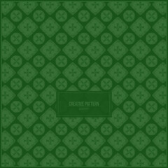 creative green pattern with unique ornaments inside