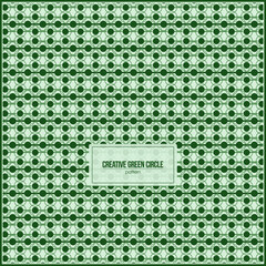 creative green cirlce pattern with bold horizontal lines and light green as background