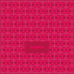 unique ornament pattern with beautiful pink gradient color style