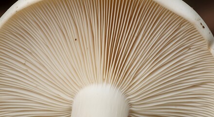 Close-up of mushroom gills