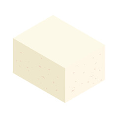 豆腐のベクターイラストアイコン