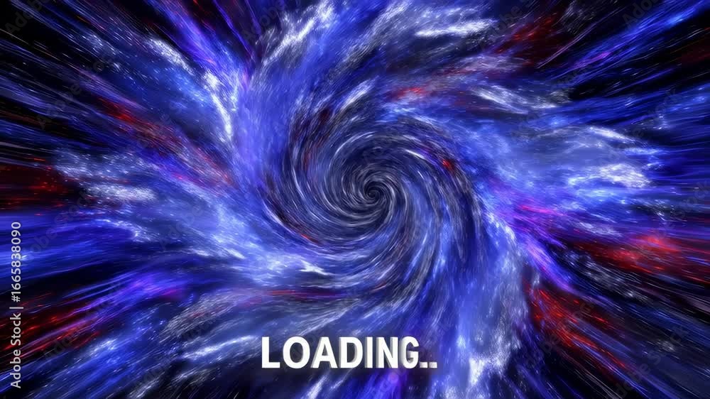 Aufkleber mesmerizing swirling vortex of blue and purple colors with surreal eyes floating in motion.seamless 