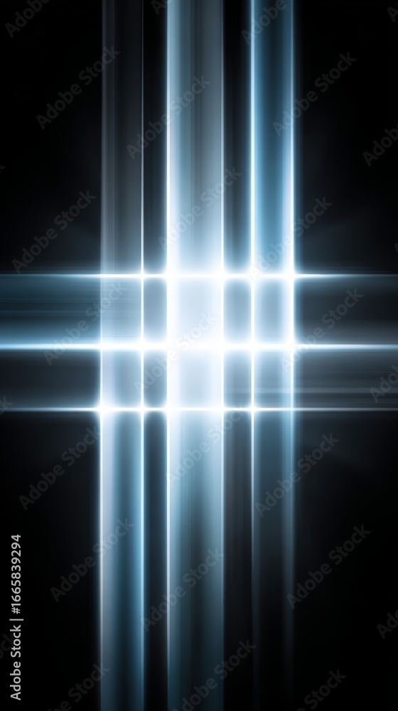 Poster ethereal glow emerges from the void a captivating abstract visual featuring a soft radiant light eff