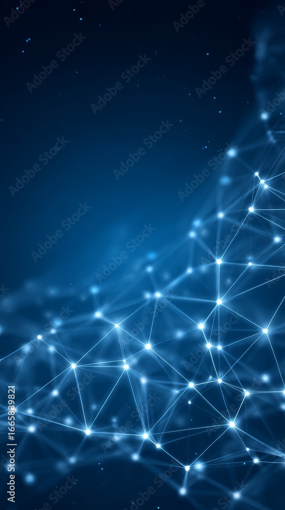 Poster a vibrant and complex abstract polygonal artwork featuring a multitude of geometric forms low poly e