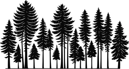 Tree Silhouettes Collection - Nature & Forest Vector Pack
