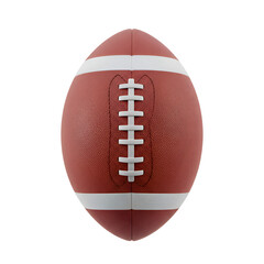 Realistic Isolated Football 3D Rendered Against a White Background