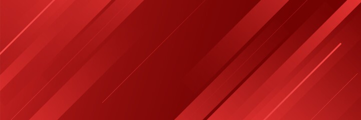 Abstract red banner horizontal background. Colorful. Slanted line effect. Vector illustration