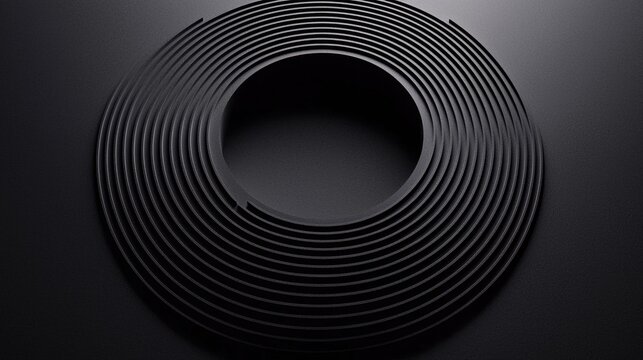 A black and white abstract design.