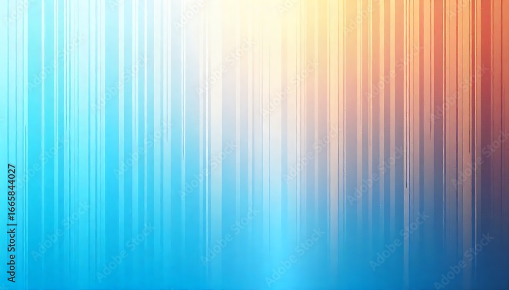 Aufkleber abstract vertical lines background in blue orange and white with soft gradient