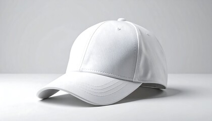 Showcase your brand with this sleek white baseball cap mockup for custom designs and stylish promotions