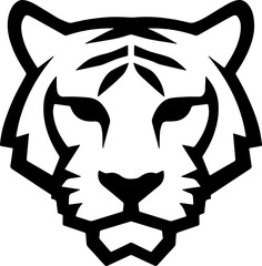 tiger head sticker transparent 