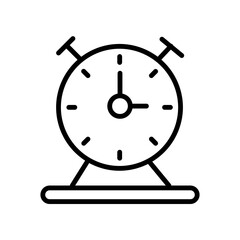 alarm clock isolated on white