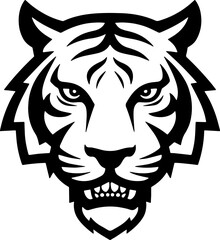 tiger head sticker transparent 