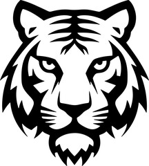 tiger head sticker transparent 