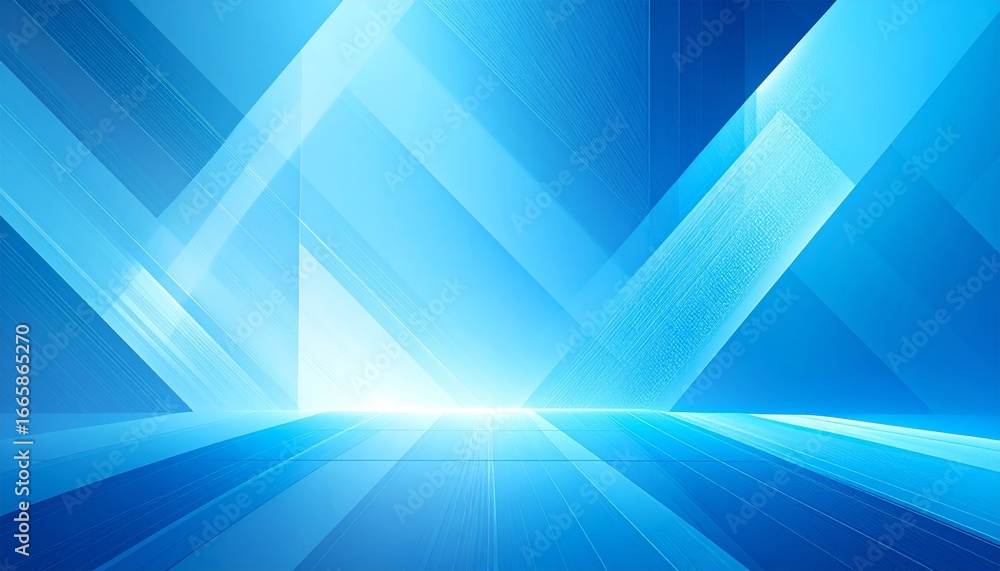 Poster abstract blue background with flowing lines and wave patterns for a futuristic digital design