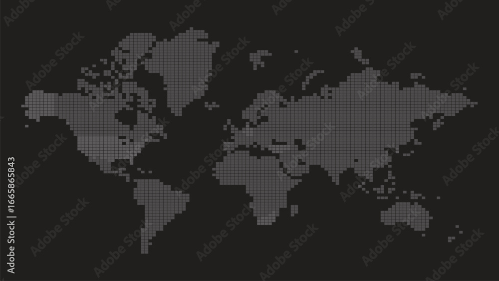 Poster abstract world map art with intricate patterns global design concept for digital applications