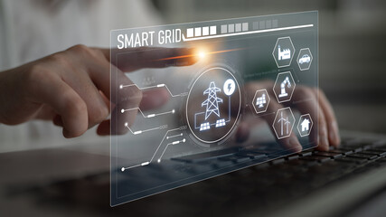 Smart grid system integrating renewable energy sources, energy storage, smart inverters, and demand...