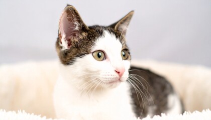 Cute Kitten with Adorable, Pet, Animal, and Home.