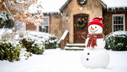 Snowy Snowman Christmas Home Decor.