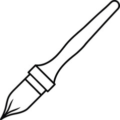 Artistic Brush Stroke Vector Icon.