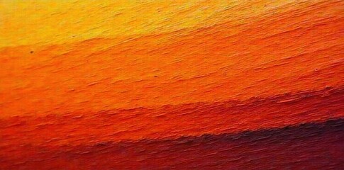 Fiery orange brush, layered horizontal lines, imperfect edges, expression, autumn, warm