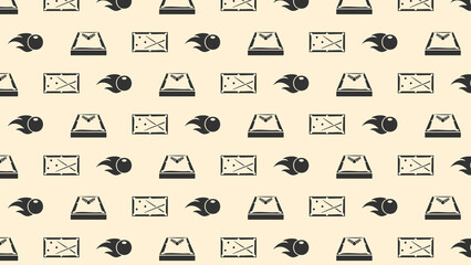 SNOOKER VECTOR PATTERN COLOURED