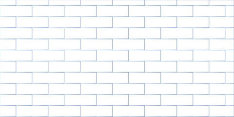 Obraz premium White brick wall background. Architecture construction stone block brick wallpaper. seamless building cement concrete wall grunge background. 
