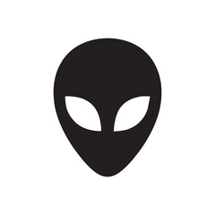 Black and white mask icon on white background