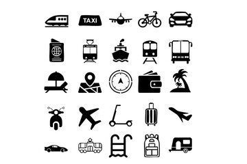 multiple sign transportation luggae beach