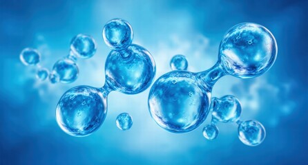 Illustration of molecular structures, perfect for scientific and technological applications.