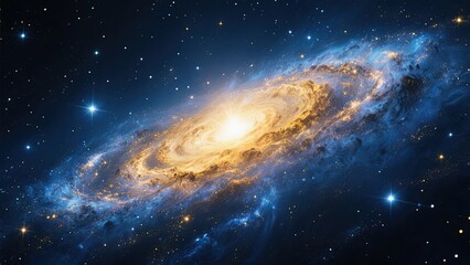 Fototapeta premium Spiral Galaxy in Deep Space