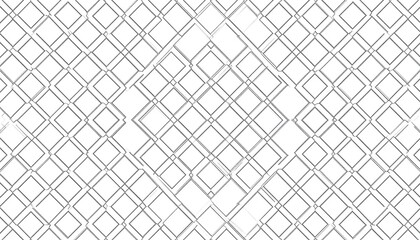 Interlocking geometric pattern of thin, gray lines forming a repeating square grid design