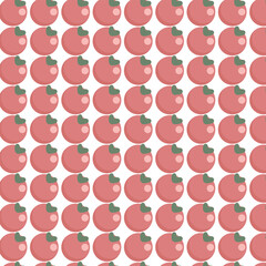 Red Apples or Tomatoes Repeating Pattern