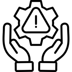 Risk Management line icon