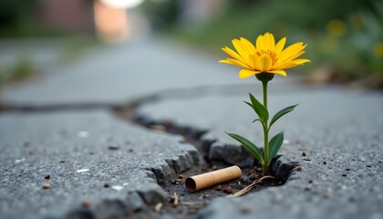 Obraz premium Urban Resilience - A Beacon of Hope