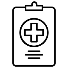 Fototapeta premium medical record icon