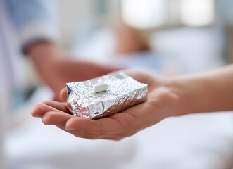 close up of a man holding a glass of wine