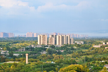 Obraz premium China Sichuan Chengdu skyline