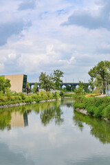 Obraz premium Scenery of Chengdu Yushi Wetland Park