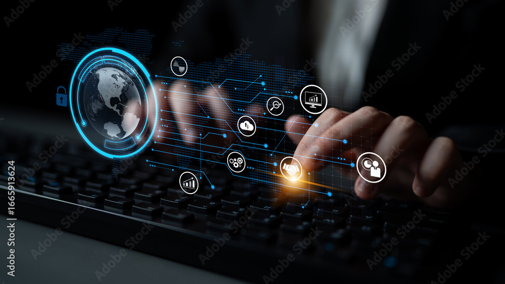 Aufkleber big data and analytics support real-time insights, predictive modeling, and data-driven decisions fo