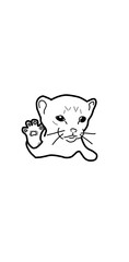 cat i want four illustration meme