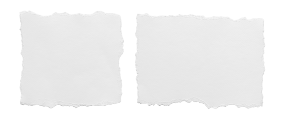 ripped element set of torn paper edges isolated with clipping path on background. torn paper texture, ripped of paper designs and jagged paper edges create a raw, artistic look