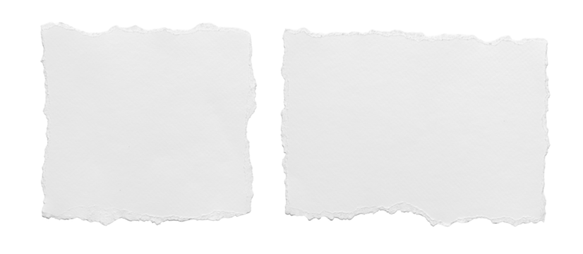 ripped element set of torn paper edges isolated with clipping path on background. torn paper texture, ripped of paper designs and jagged paper edges create a raw, artistic look