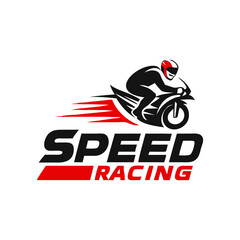 Fototapeta premium Speed Racing Logo Design