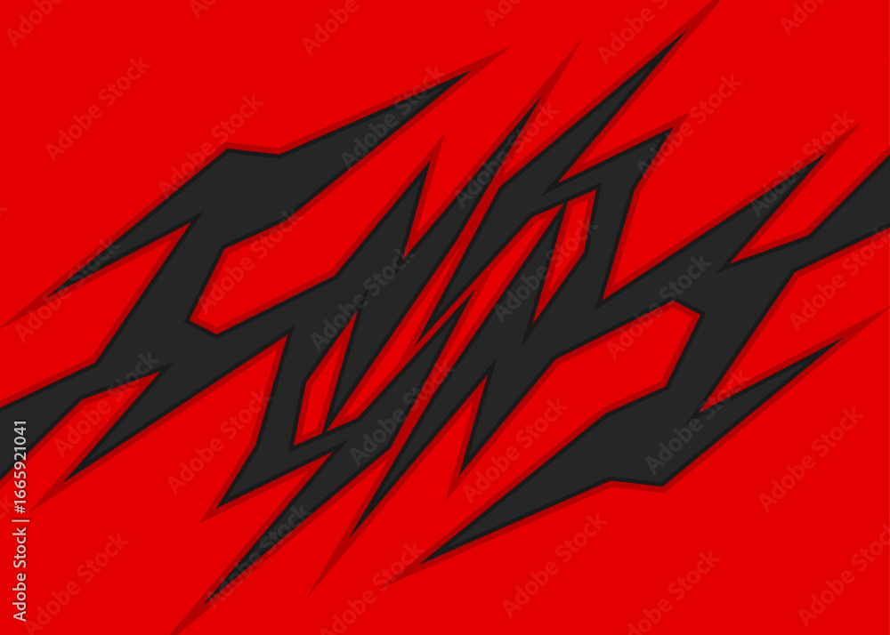 Poster abstract background with geometric spike pattern and with some copy space area