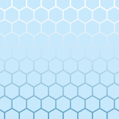 abstract blue colour geometric hexagon honeycomb pattern, Vector Illustration. with white background.